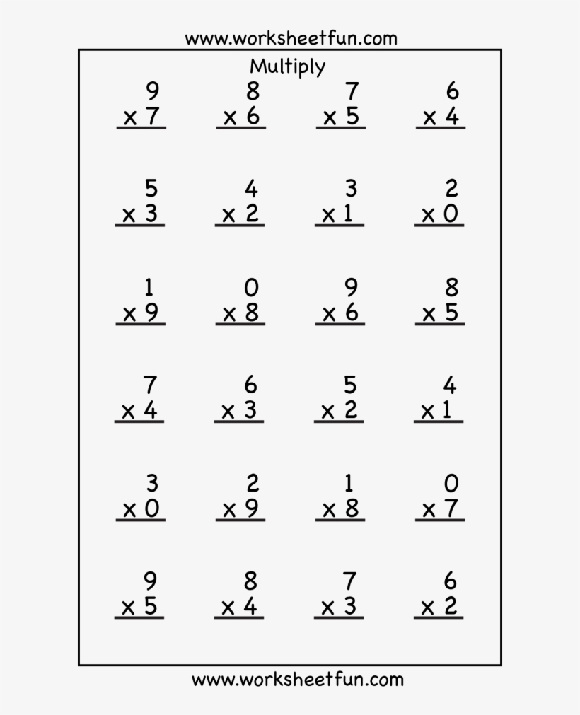 Multiplication Worksheets Printable Th Grade
