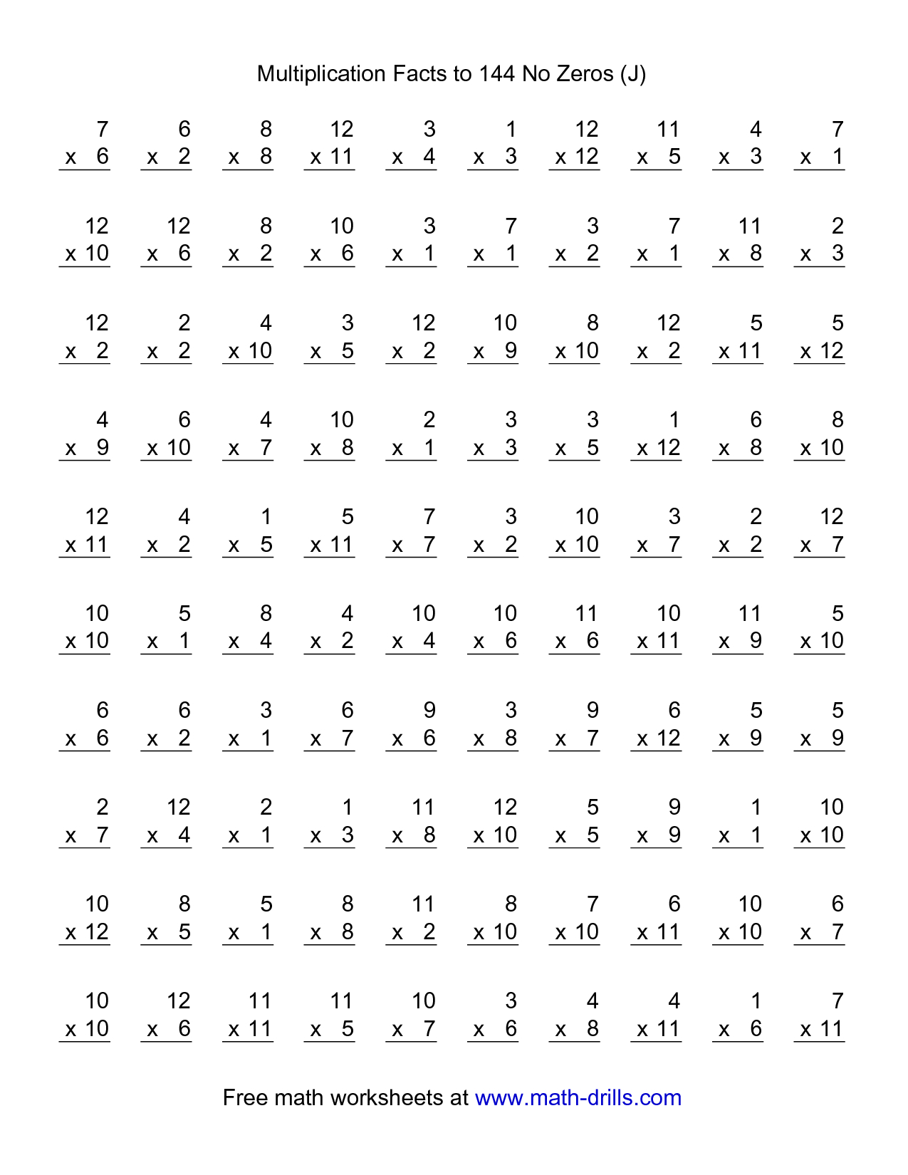 Multiplication Worksheets 9Th Grade PrintableMultiplication