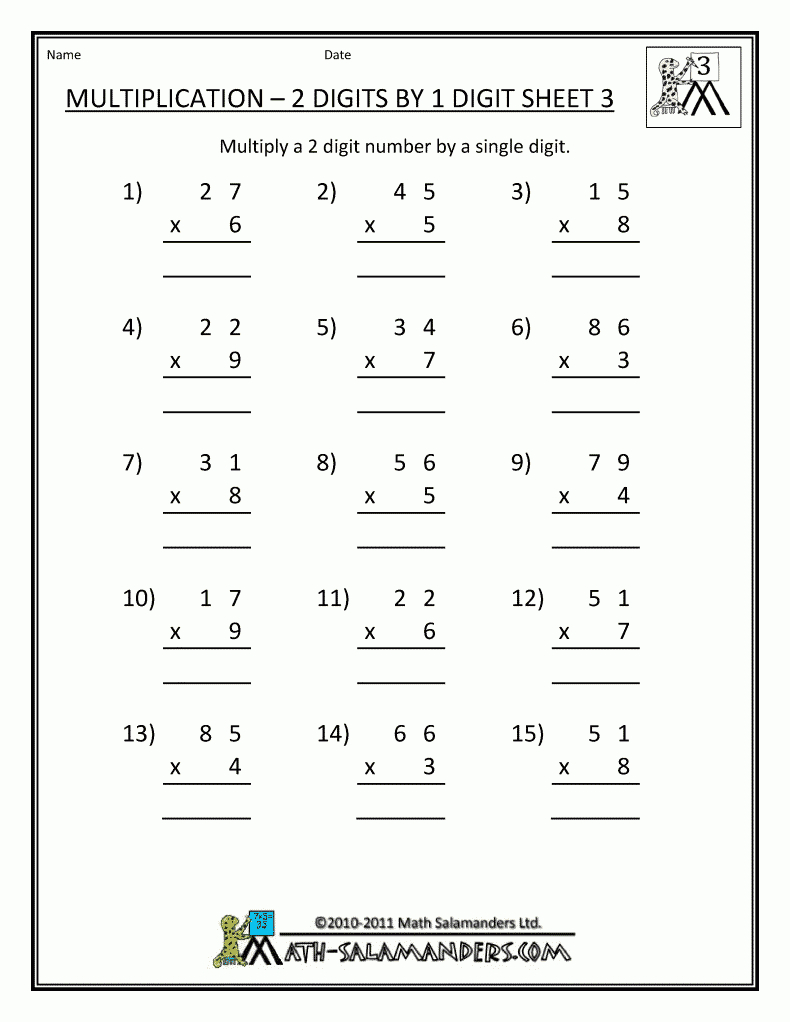 2s multiplication chart