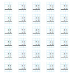 2-Digit1-Digit Multiplication With Grid Support (A) within Printable Long Multiplication