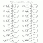 8 Times Table with Multiplication Worksheets 8X