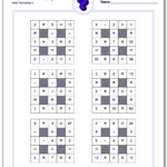 All Operations Logic Puzzles With Missing Values (Small) with regard to Printable Multiplication Puzzles