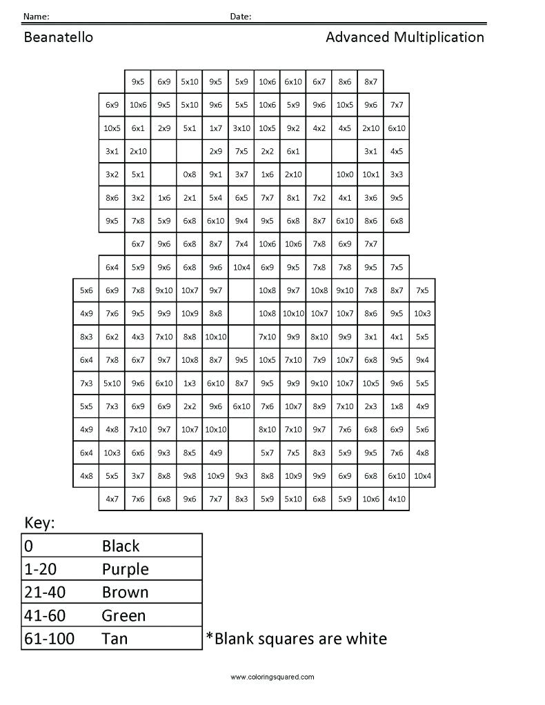 Free Printable Lattice Multiplication Grids PrintableMultiplication