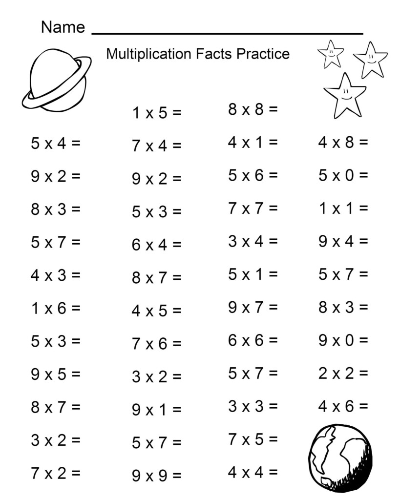 Multiplication Worksheets K12