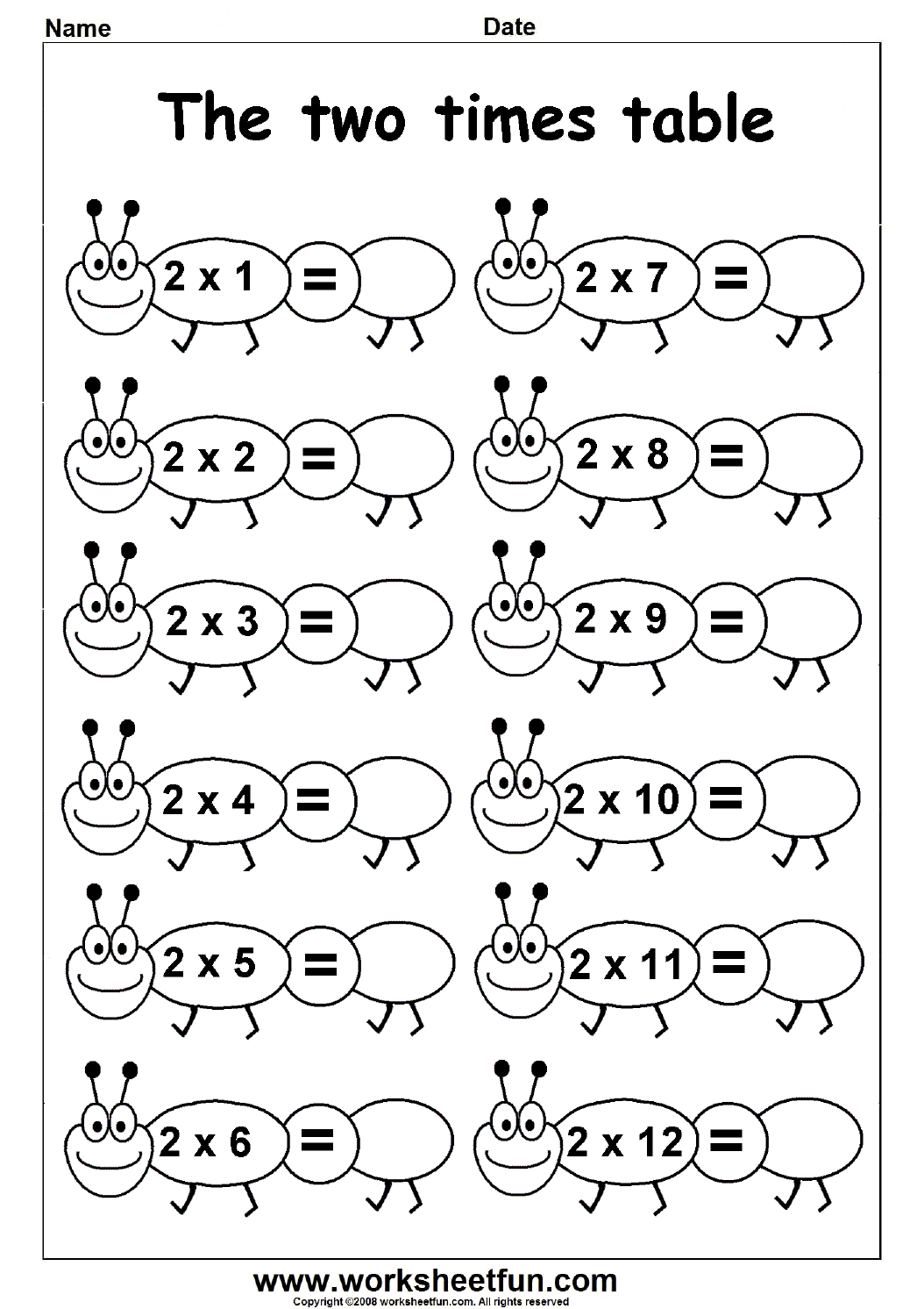 Printable Multiplication Worksheets 2S PrintableMultiplication