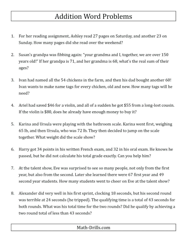 money word problems worksheet for grade 2 printable for