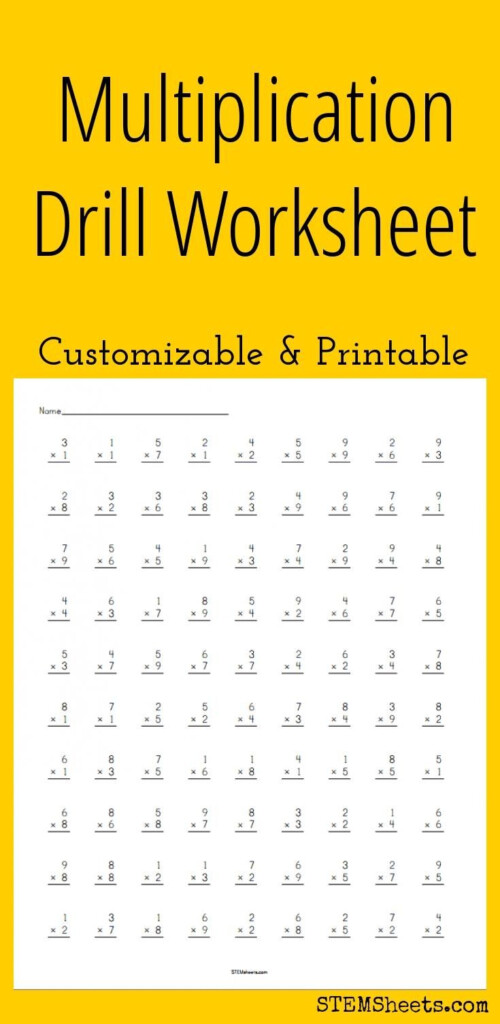 multiplication-drill-worksheet-customizable-and-printable-within-free-printable-multiplication