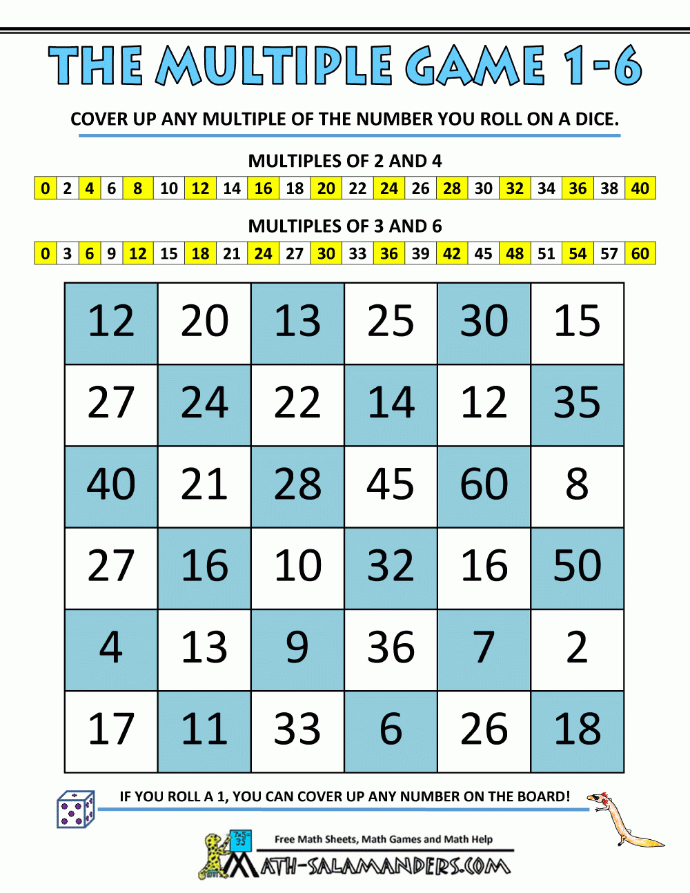 Printable Multiplication Board Games Printable Multiplication Flash Cards