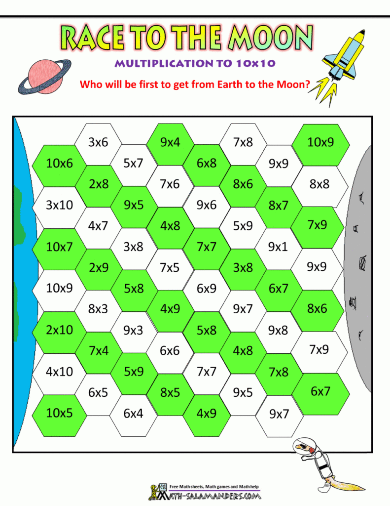 multiplication math games intended for printable multiplication board