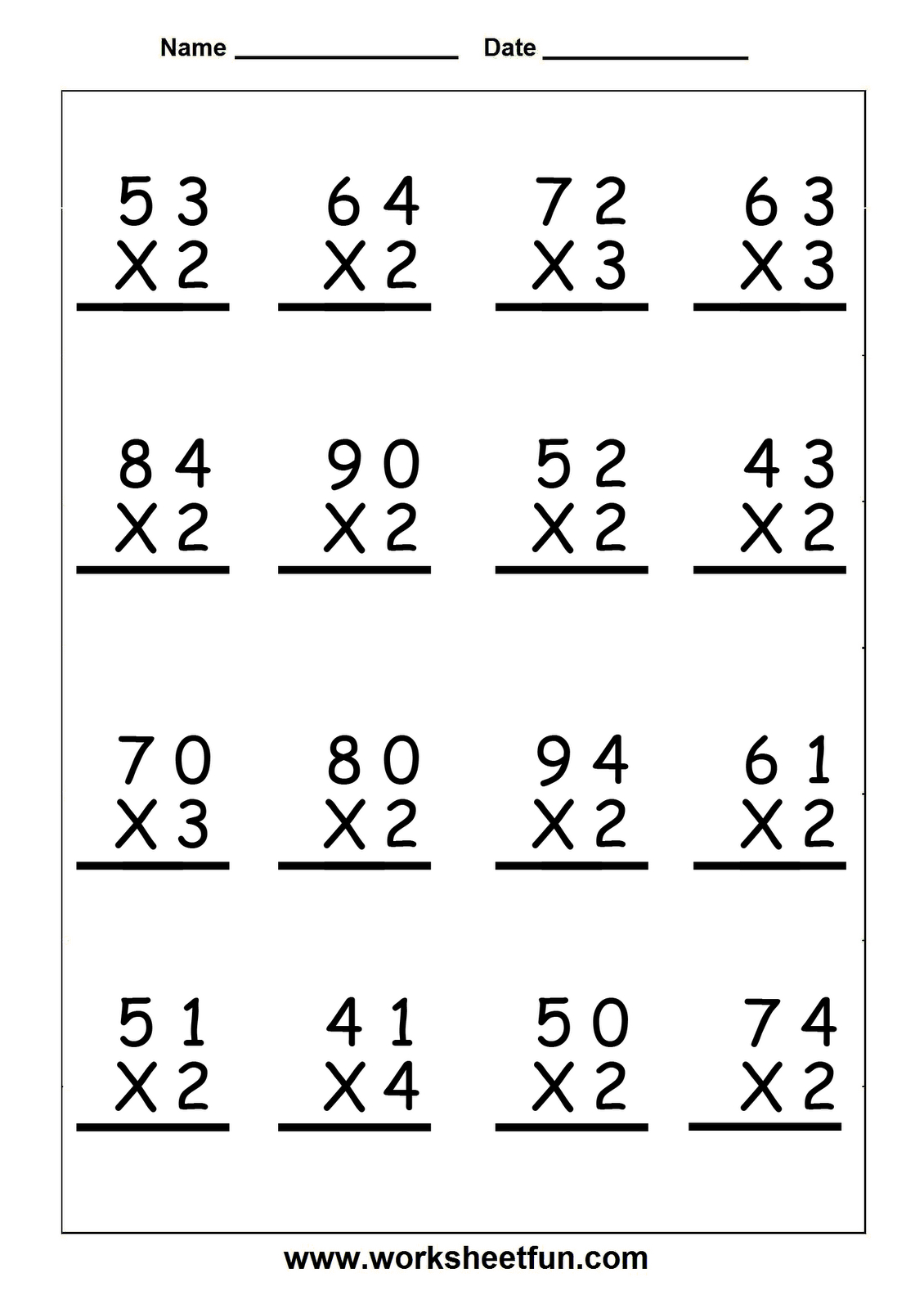 Worksheets On Multiplication For Grade 5 Printable Multiplication Flash Cards