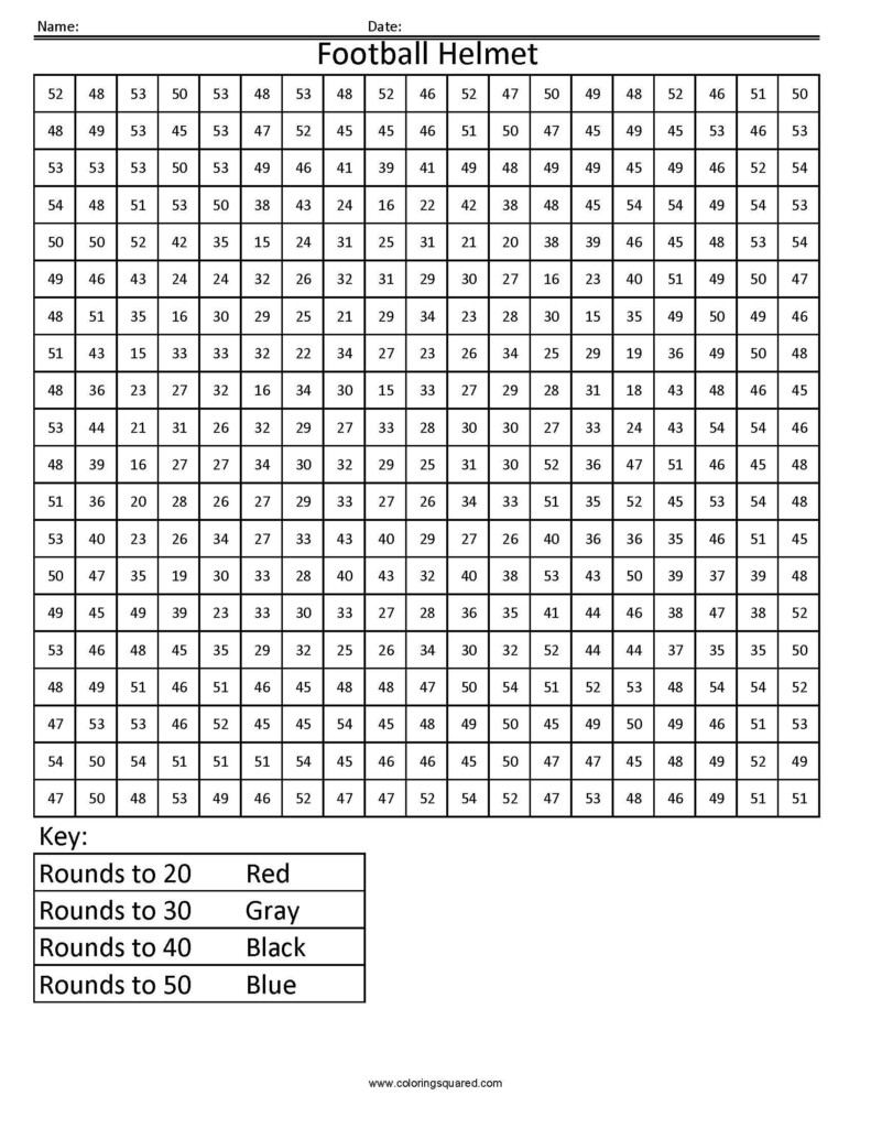 rounding-worksheet-that-you-color-to-make-a-football-helmet-with
