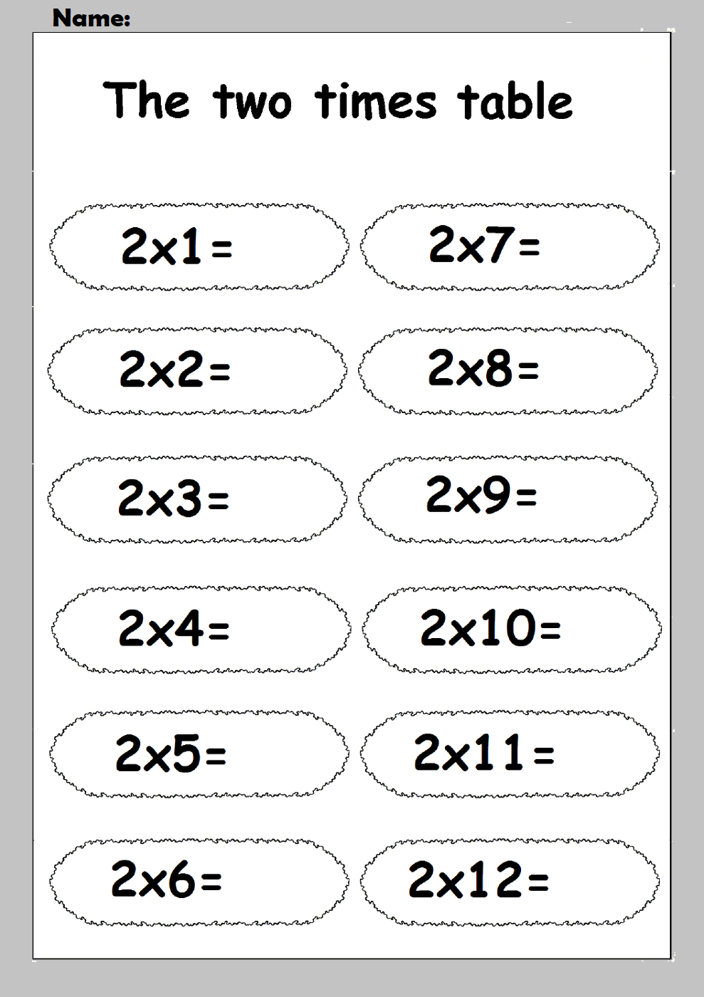 Printable Multiplication Table Of 2 PrintableMultiplication