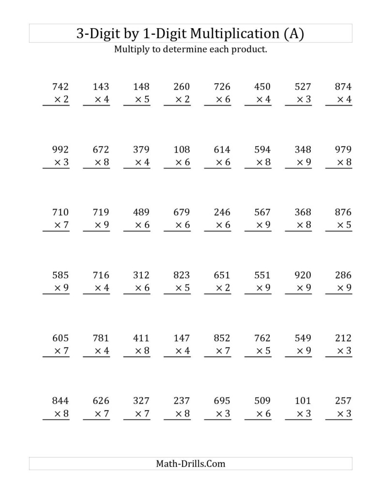 printable multiplication worksheets x3