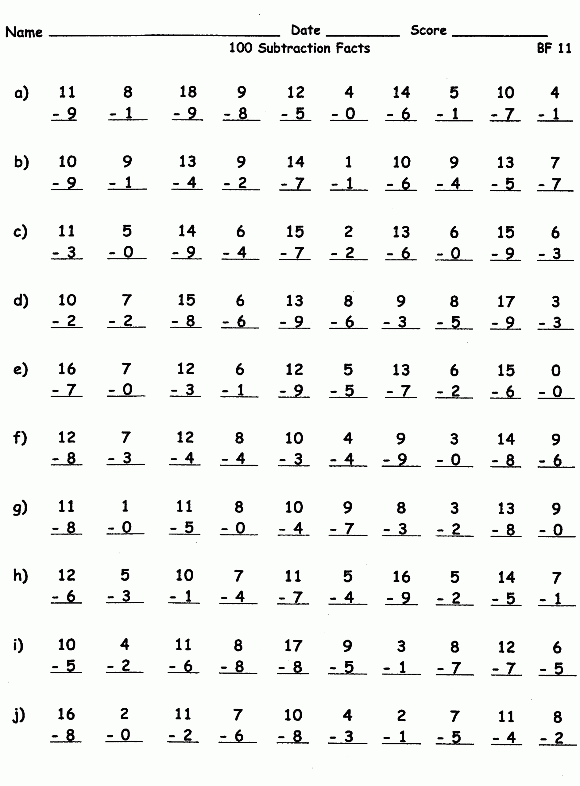 Multiplication Worksheets 5Th Grade 100 Problems PrintableMultiplication