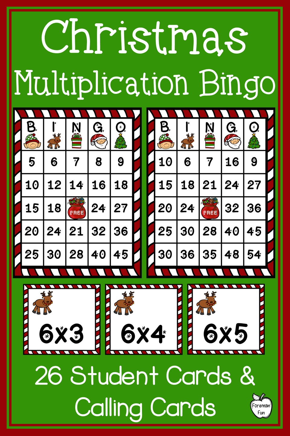 Printable Multiplication Bingo Game PrintableMultiplication