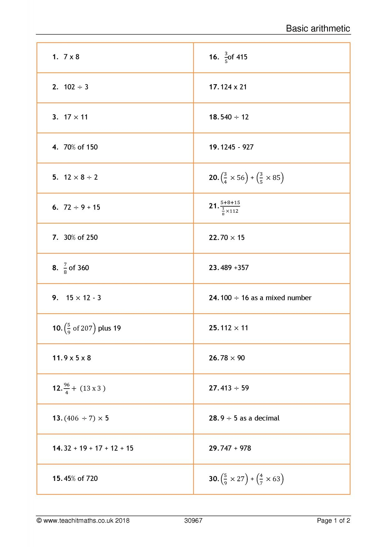  Multiplication Worksheets Ks3 PrintableMultiplication