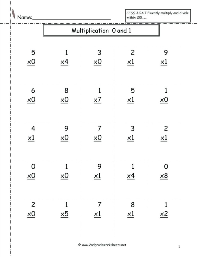 Multiplication Test For 4th Grade