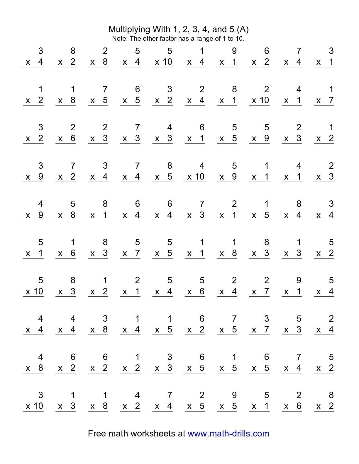 Multiplication Worksheets X7 PrintableMultiplication