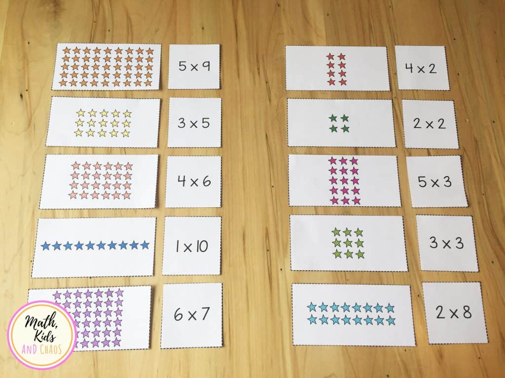 Printable Multiplication Matching Game ...