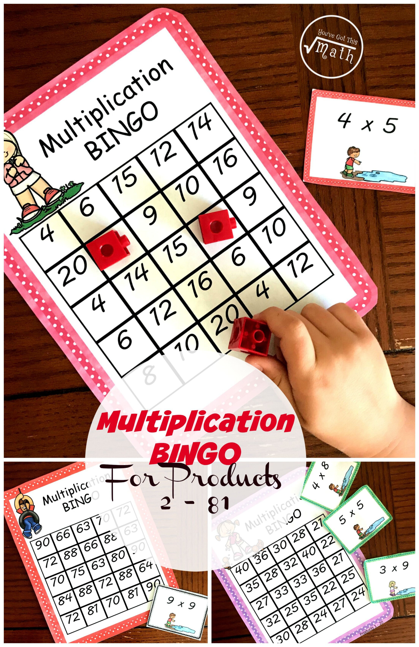 Printable Multiplication Bingo Game PrintableMultiplication