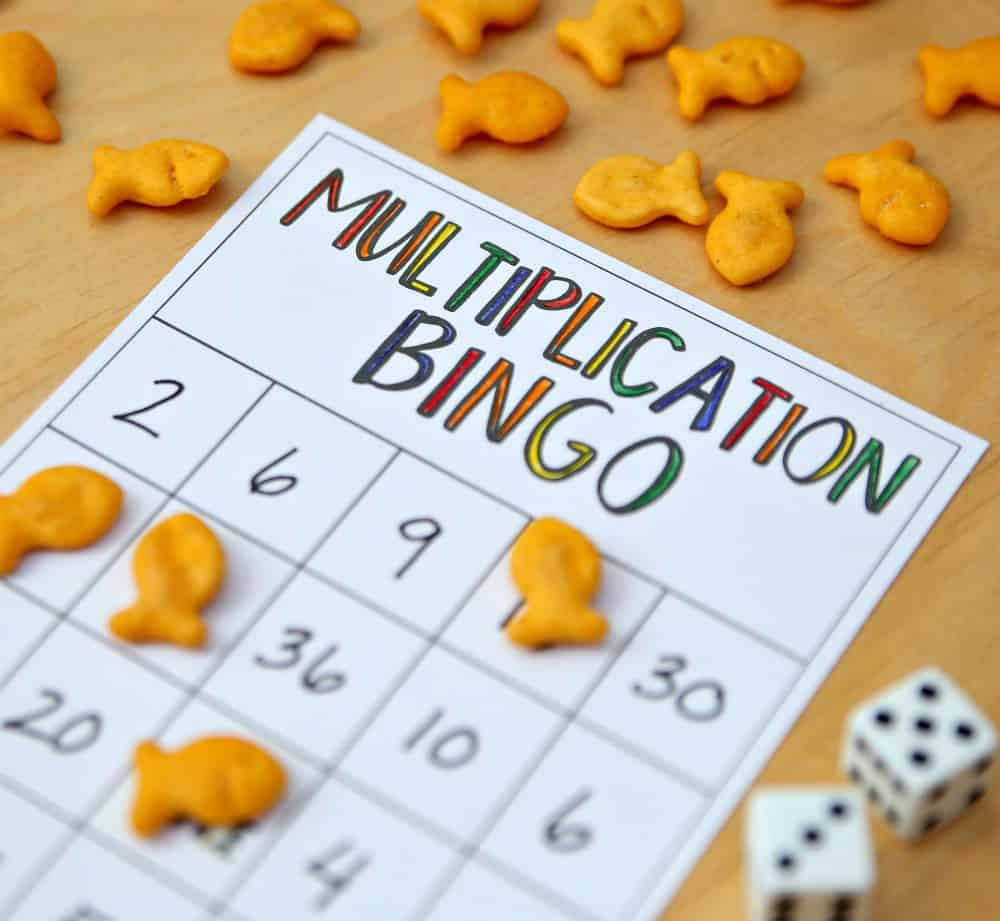 Printable Multiplication Bingo Game