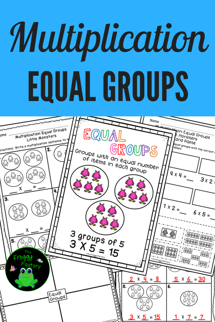 Multiplication Worksheets Equal Groups Printable Multiplication Flash Cards