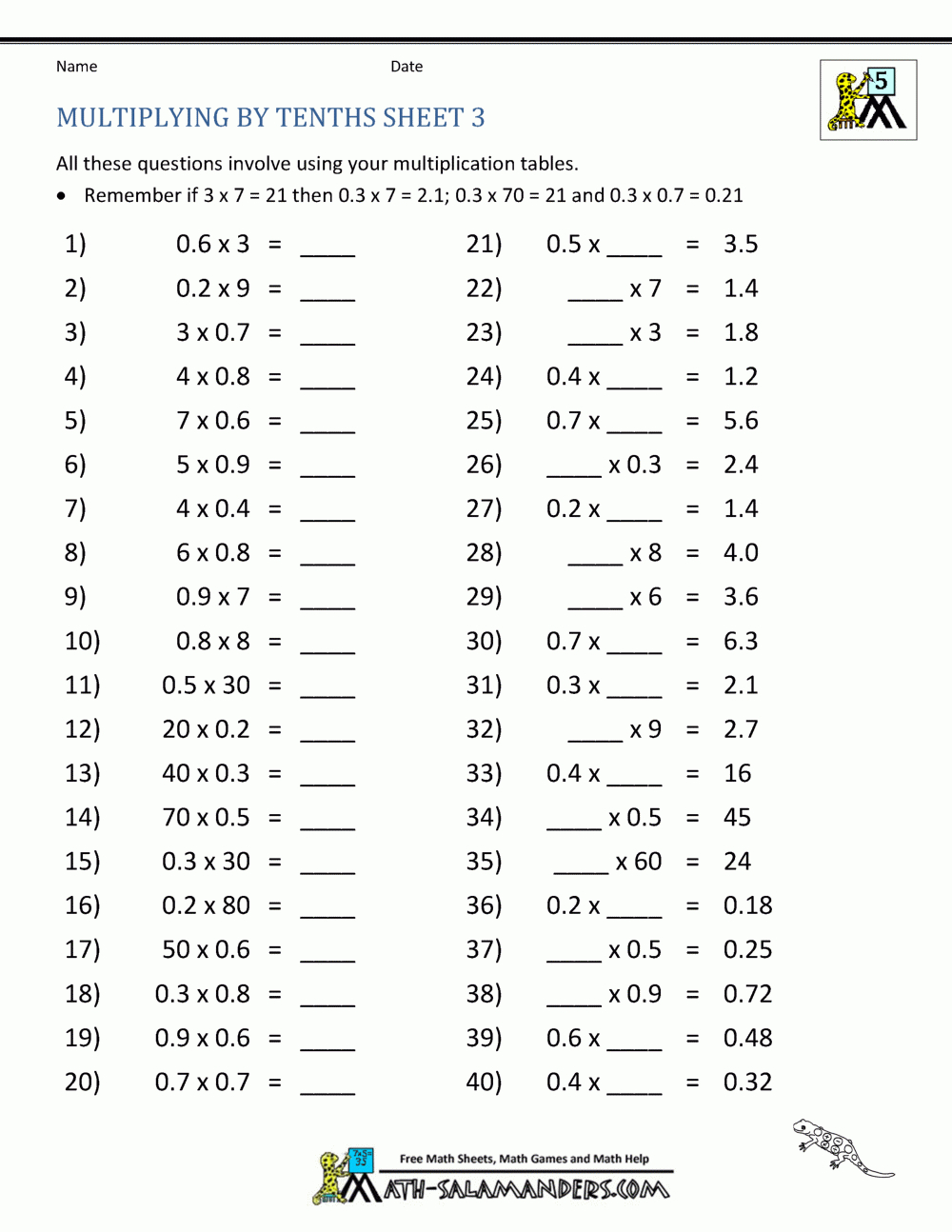 2 Digit By 2 Digit Multiplication Worksheets Times Tables Flashcards 