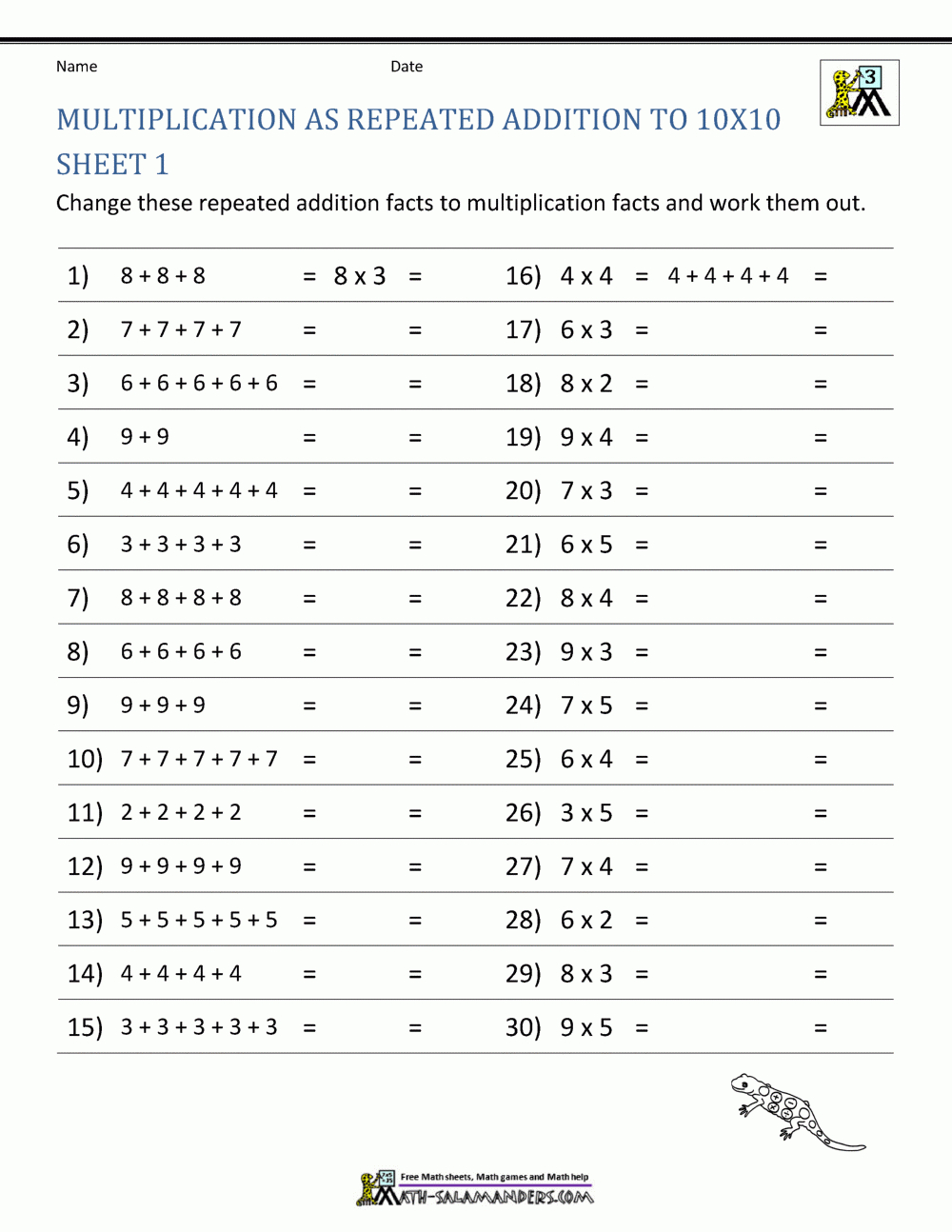 Printable Multiplication Facts Worksheets PrintableMultiplication