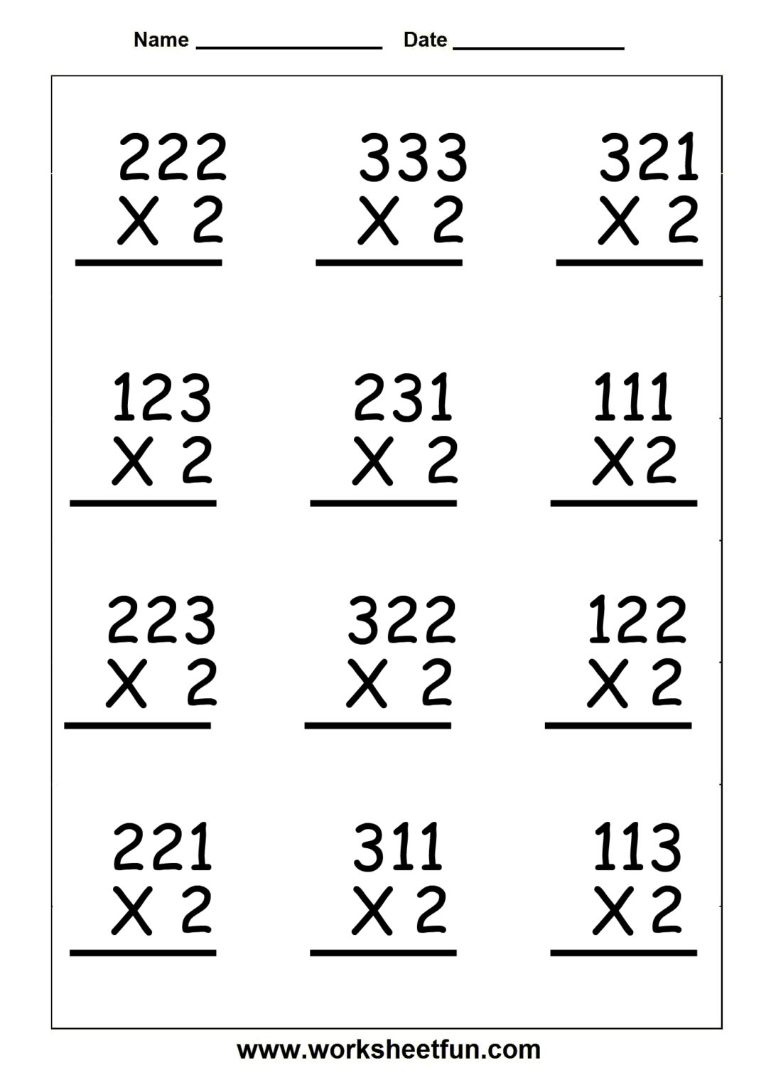 Multiplication - Lessons - Tes Teach inside Multiplication Worksheets 3 ...