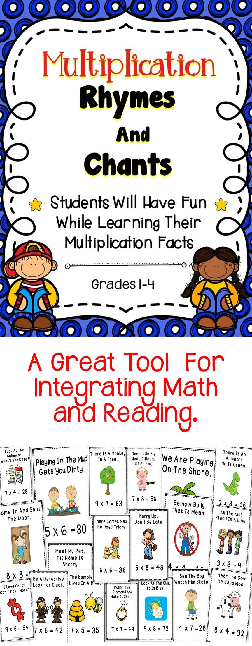 Printable Multiplication Rhymes 