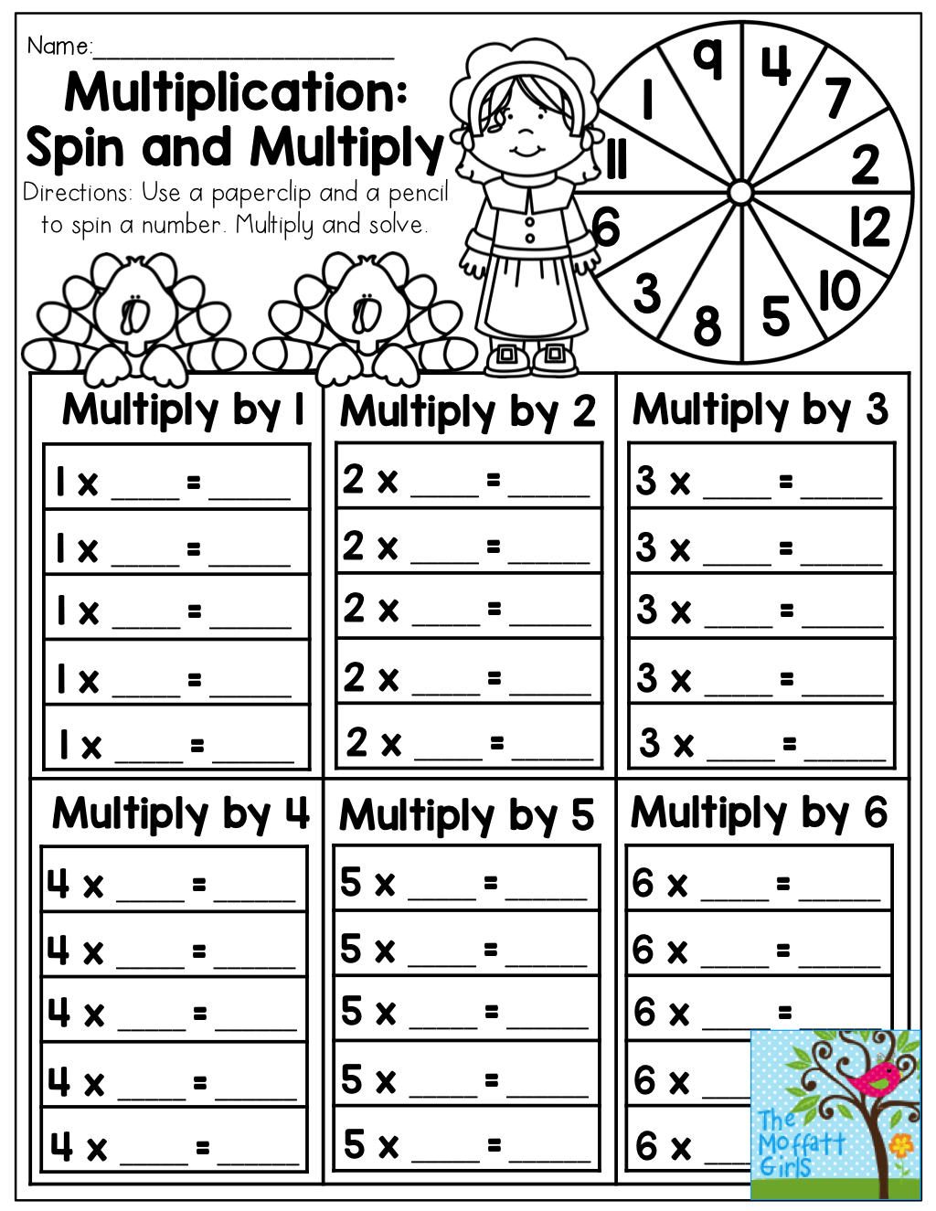 Multiplication Fun Worksheets Grade 6