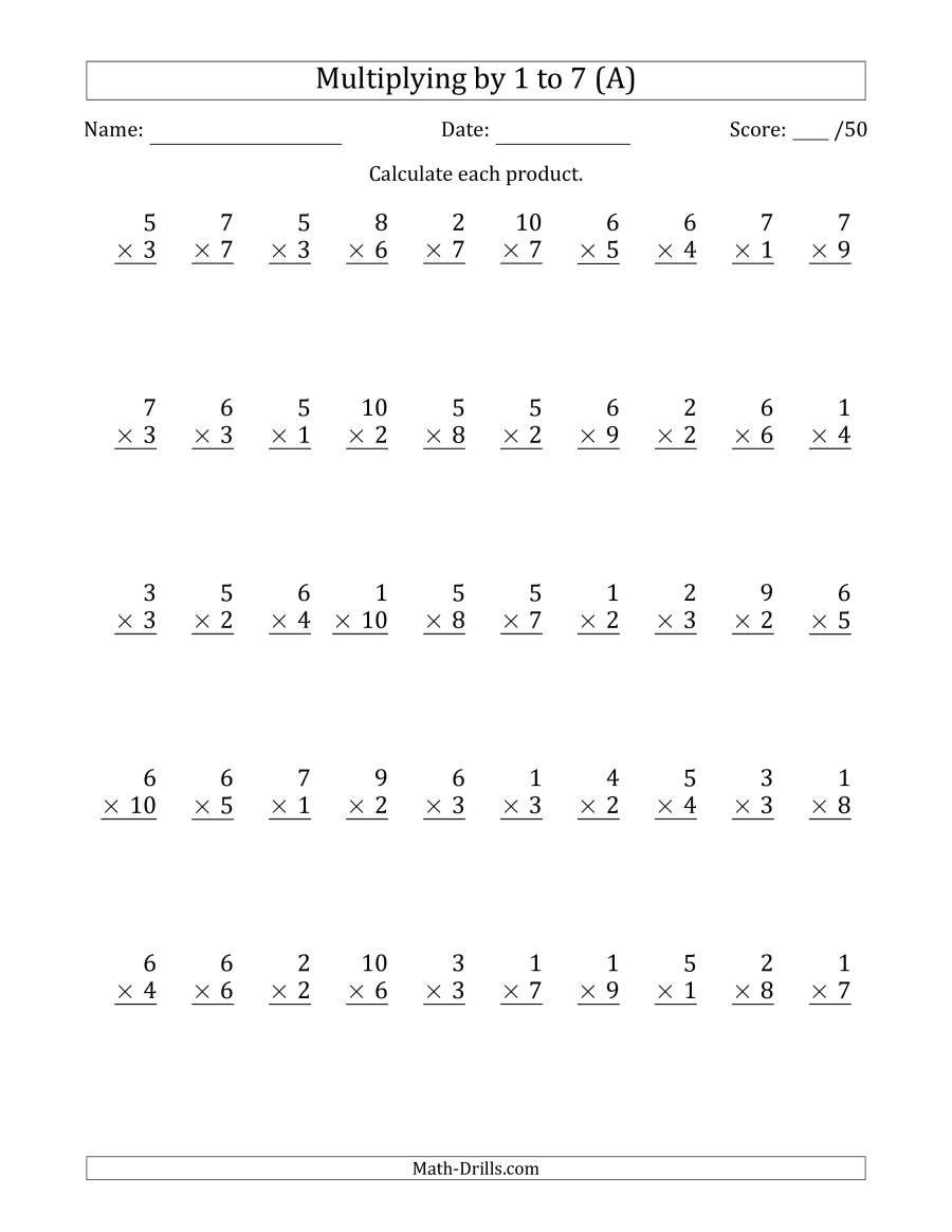 Other Printable Images Gallery Category Page 276 Multiplication Multiplication X2 Worksheet