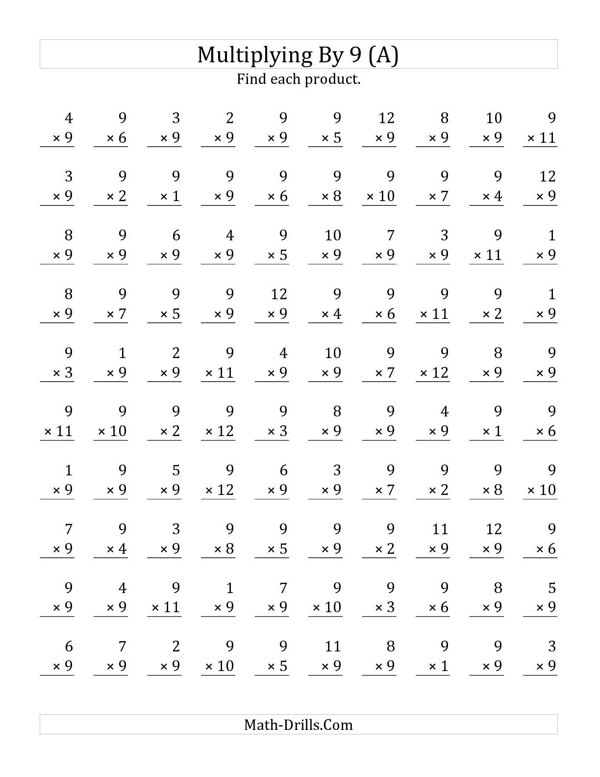 Multiplication Worksheets Year 9 PrintableMultiplication