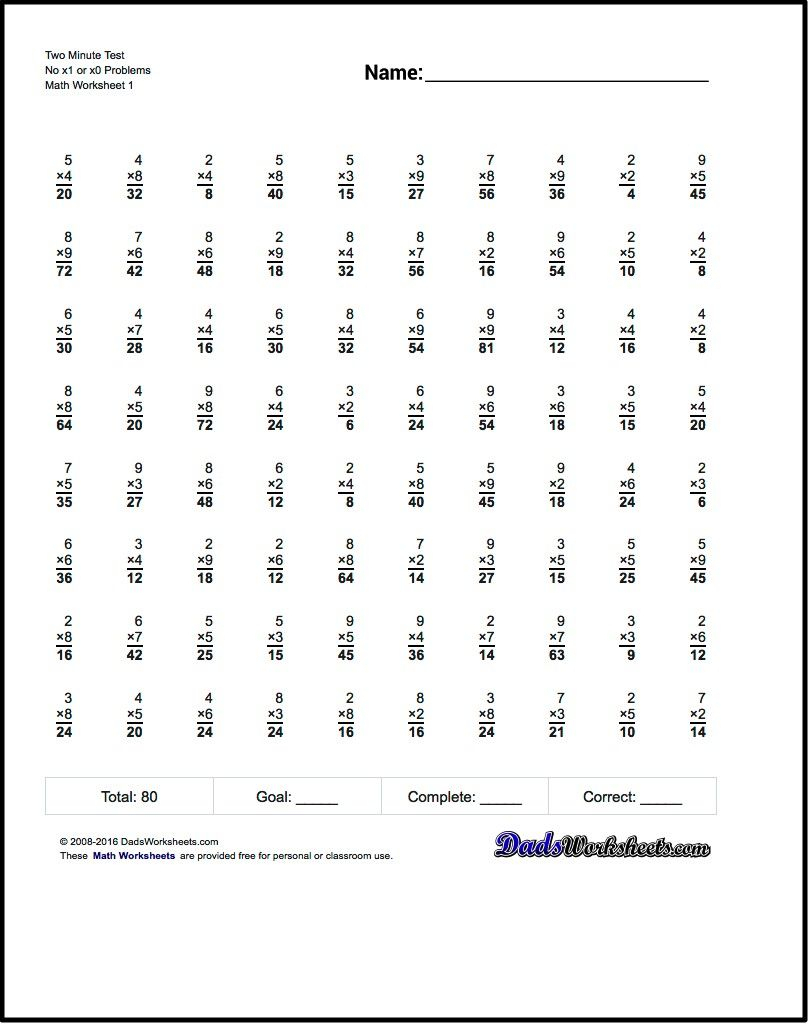  Multiplication Worksheets Random Order PrintableMultiplication