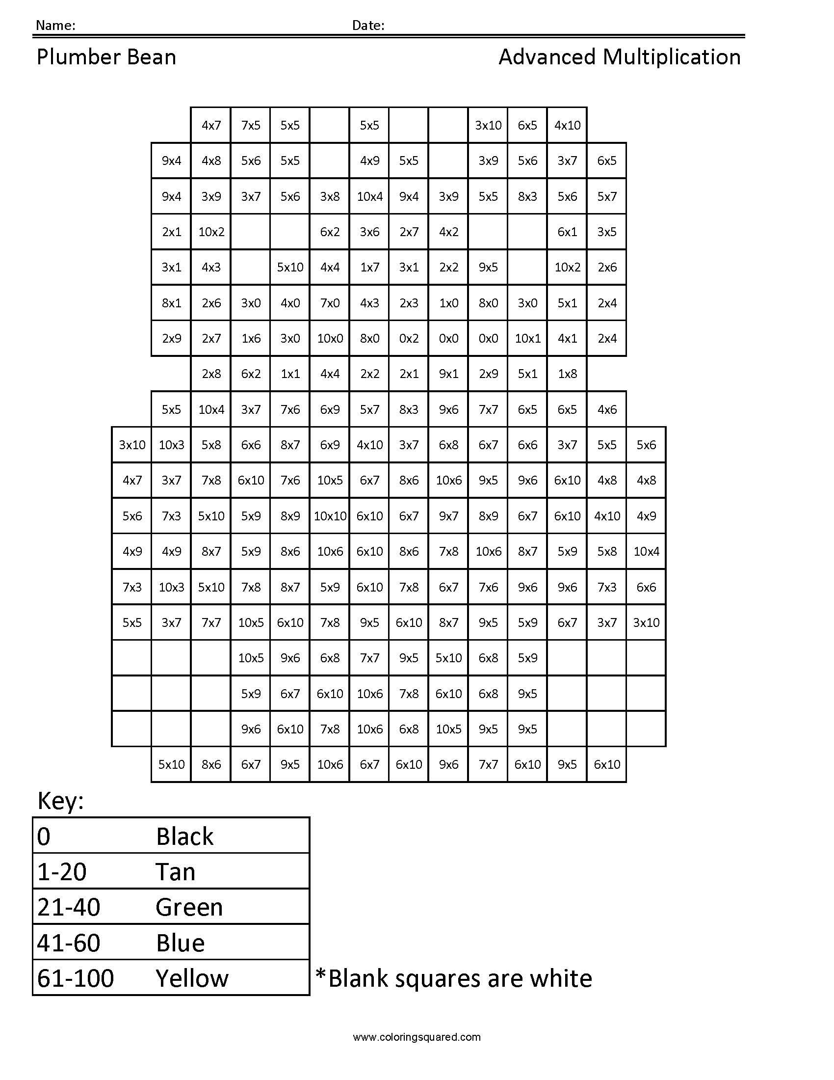 Multiplication Worksheets Advanced Printable Multiplication Flash Cards