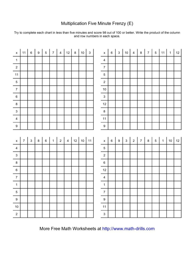 the-five-minute-frenzy-four-per-page-e-math-worksheet-throughout-printable-5-minute