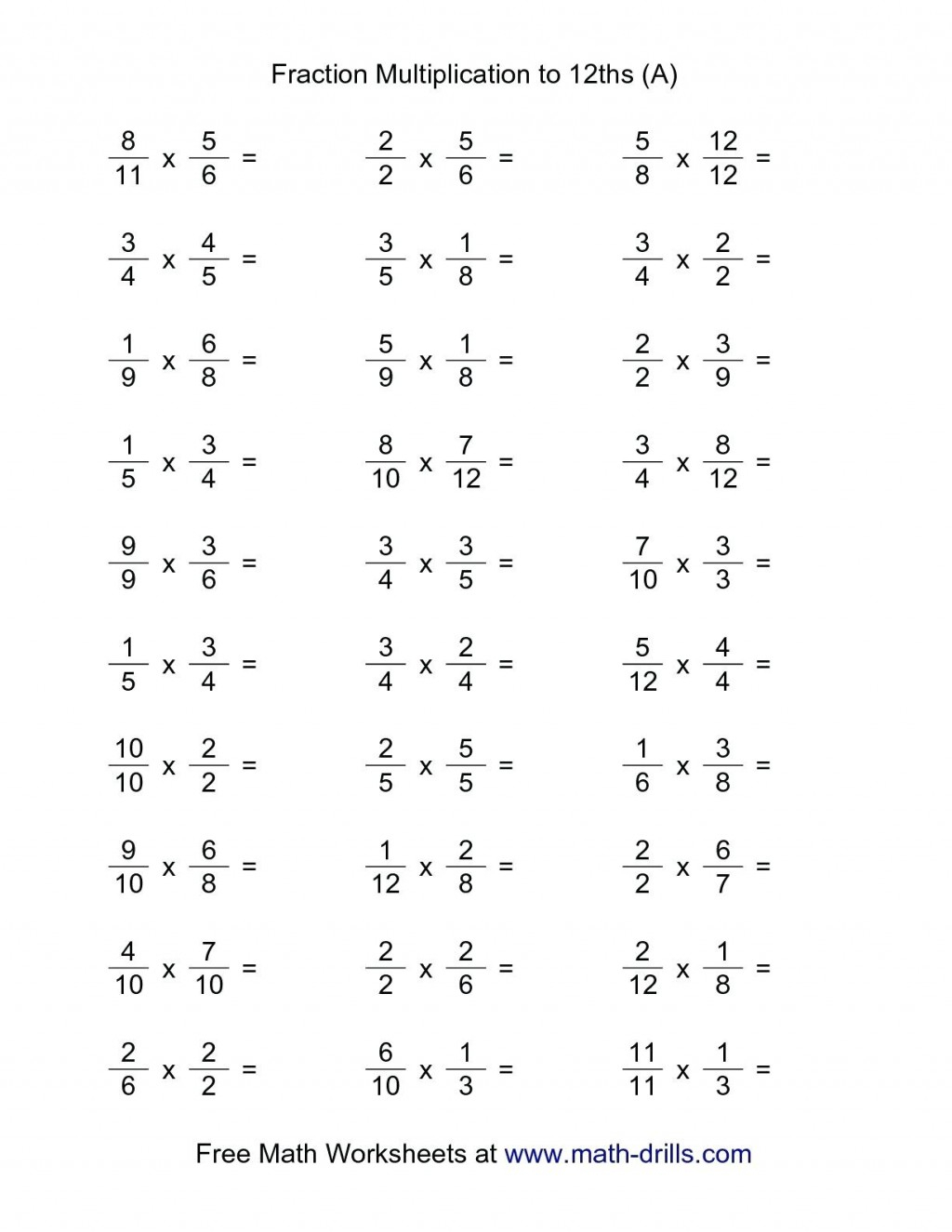 Printable Multiplication Worksheets Uk PrintableMultiplication