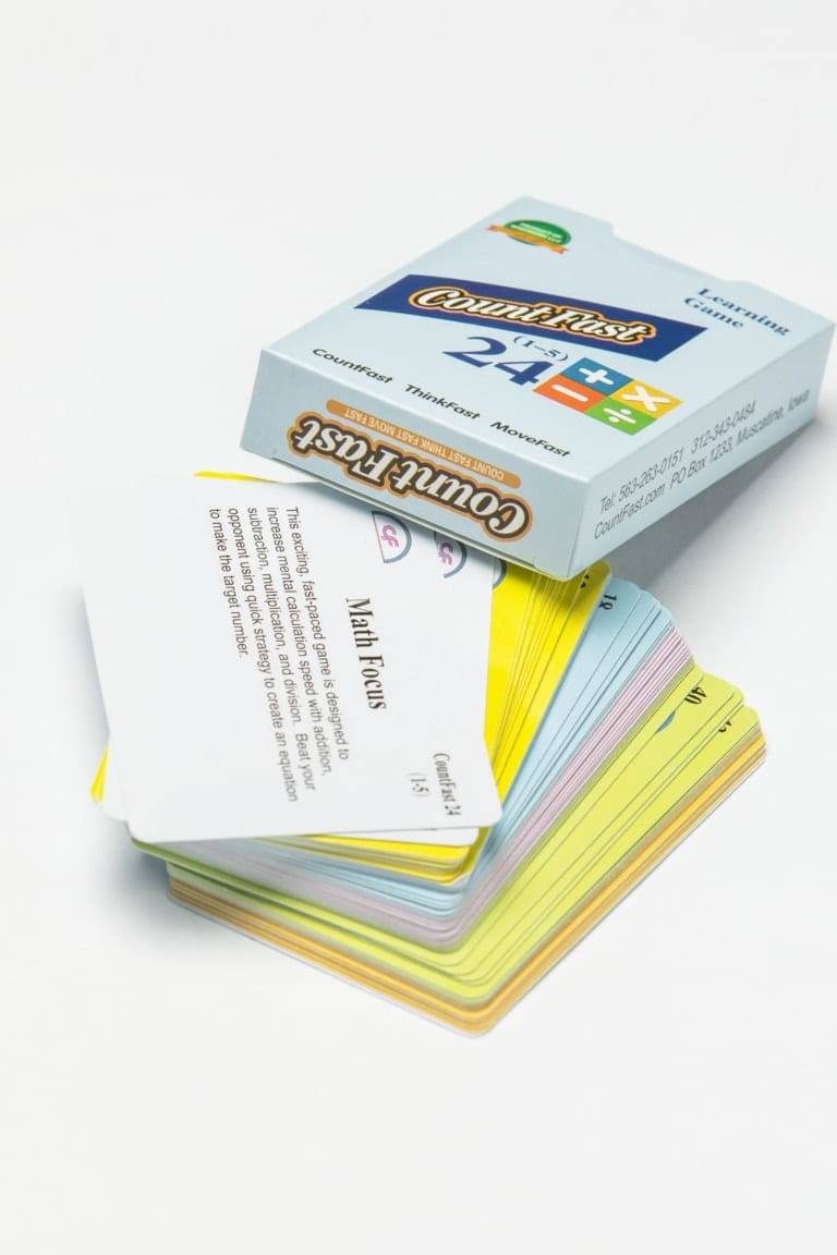 Countfast 24 (1-10) + – X ÷ Flash Cards