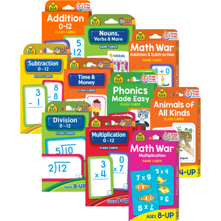 Flash Card & Game Card Collection Ages 6-Up | PrintableMultiplication.com