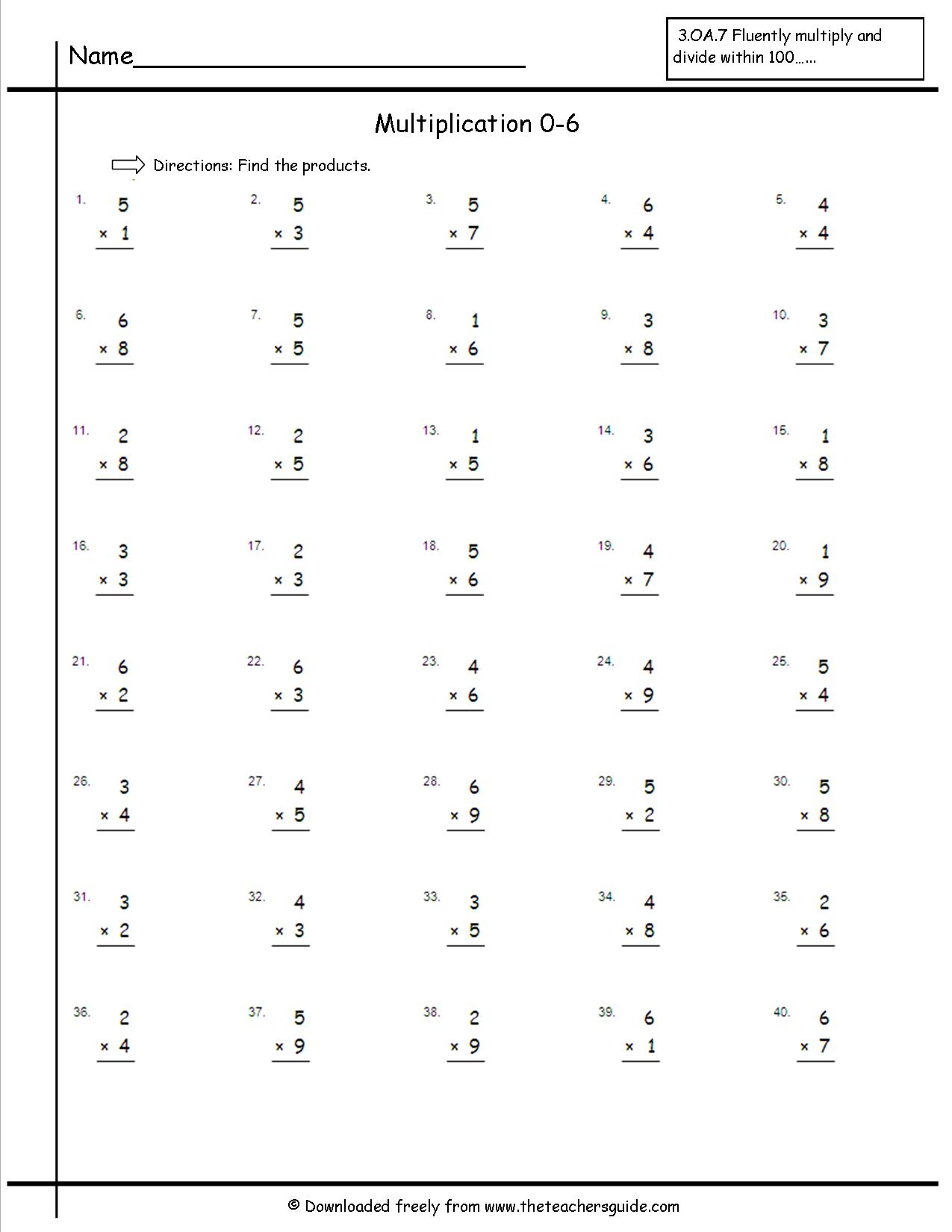 multiplication worksheets 0 12 pdf