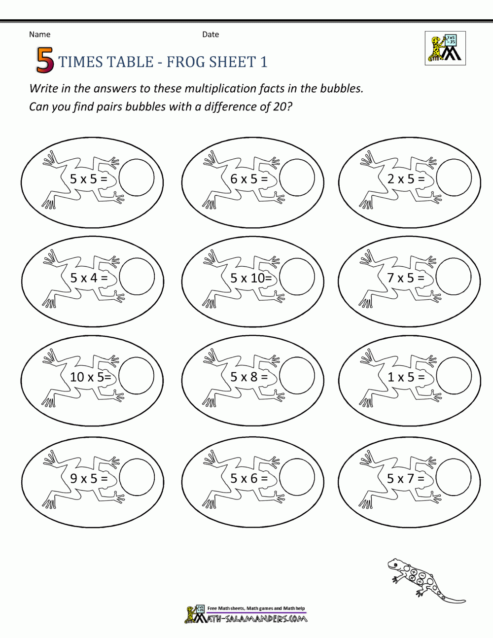 Free Printable Multiplication Table Games PrintableMultiplication