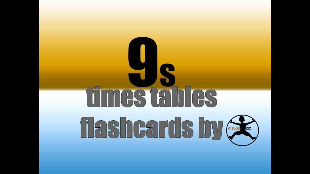 9&amp;#039;s Times Tables Flashcards I Multiplication Facts Game