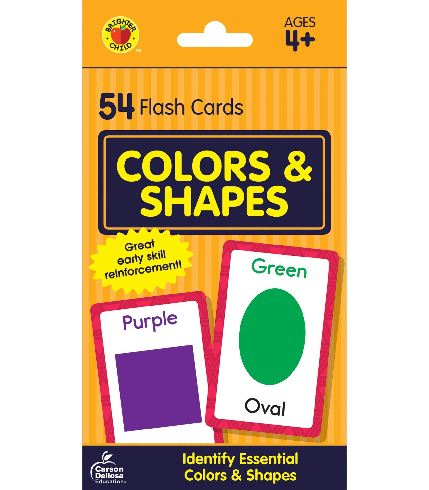 Carson Dellosa | Colors And Shapes Flash Cards | Preschool