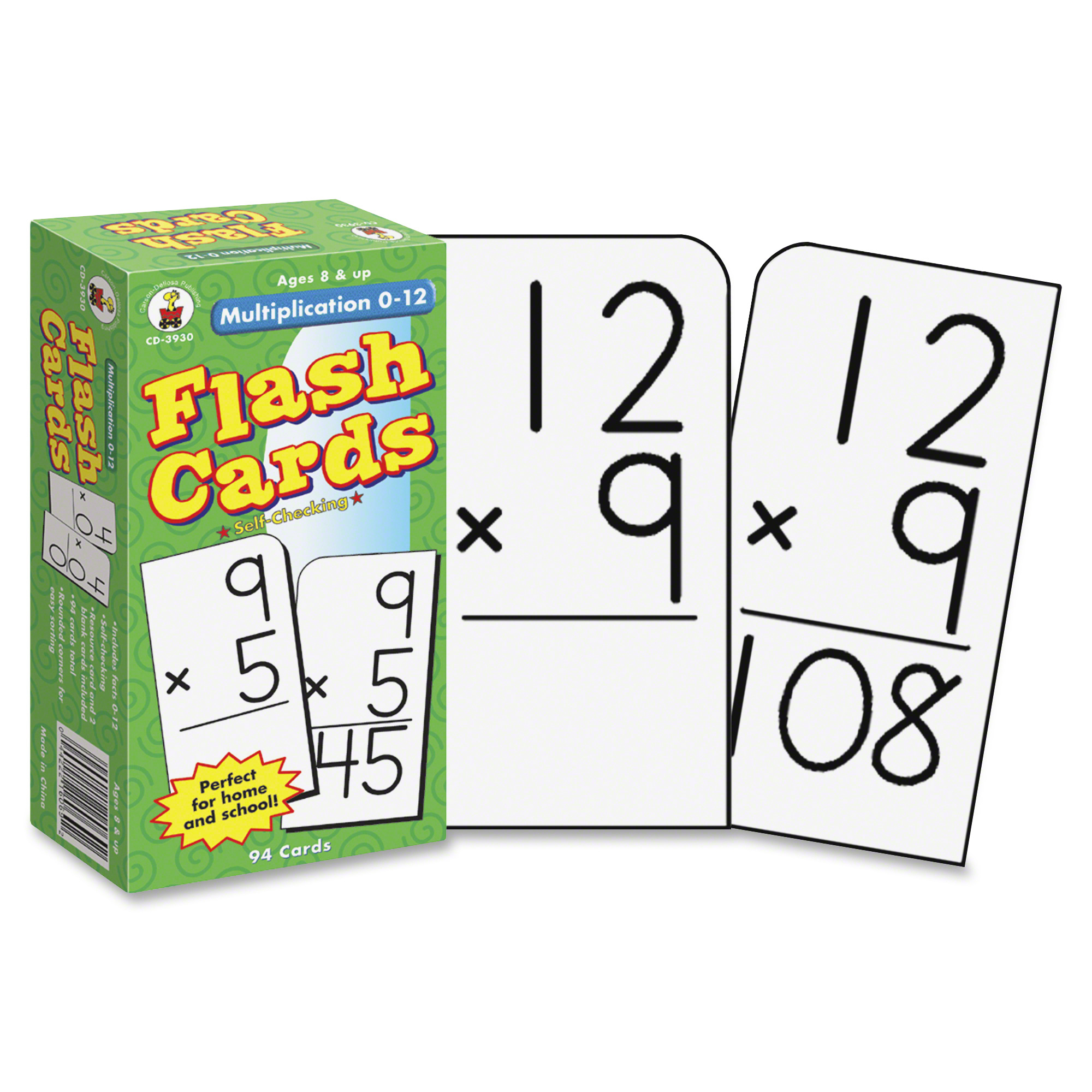 Carson Dellosa Education Grades 3-5 Multiplication 0-12 Flash Cards - Math