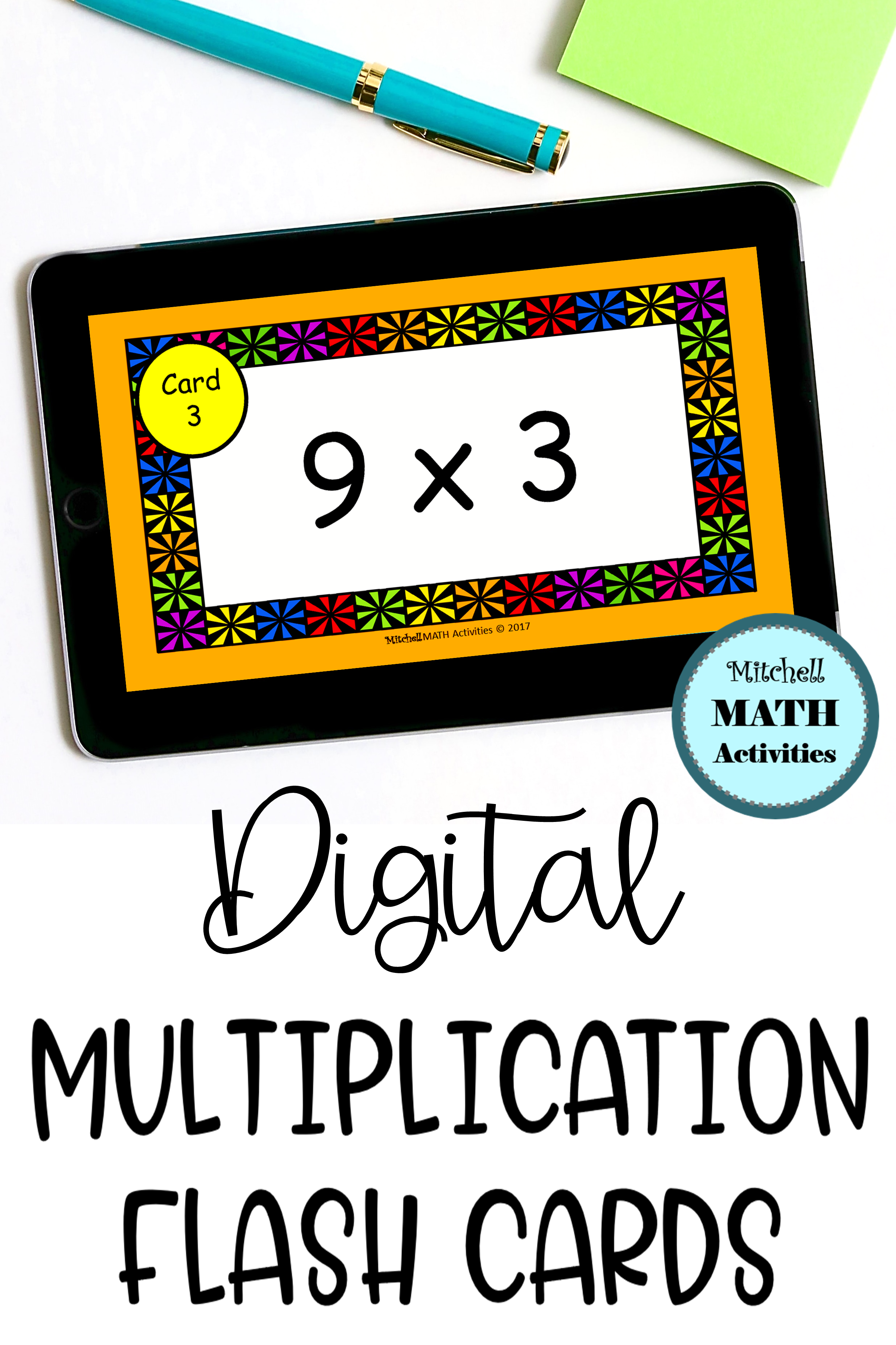 Digital Multiply9 Flash Cards | Distance Learning In