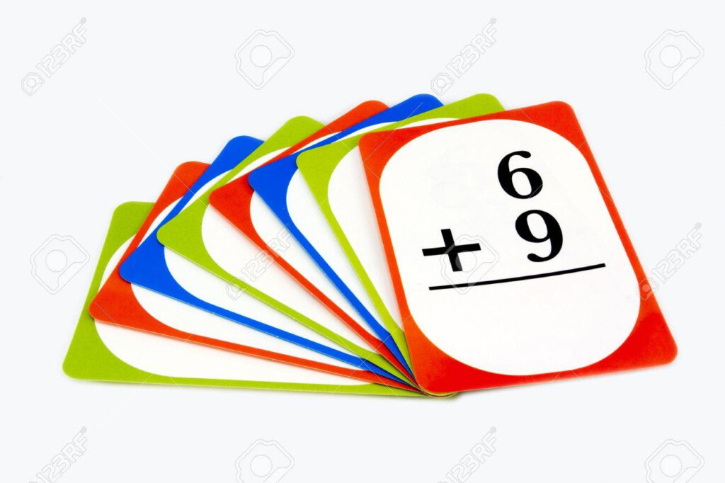 Multi Colored Math Flash Cards
