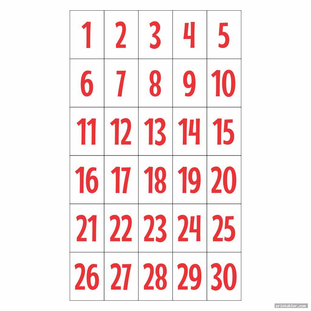 Printable Number Templates Free Printable Numbers 1-20 Free