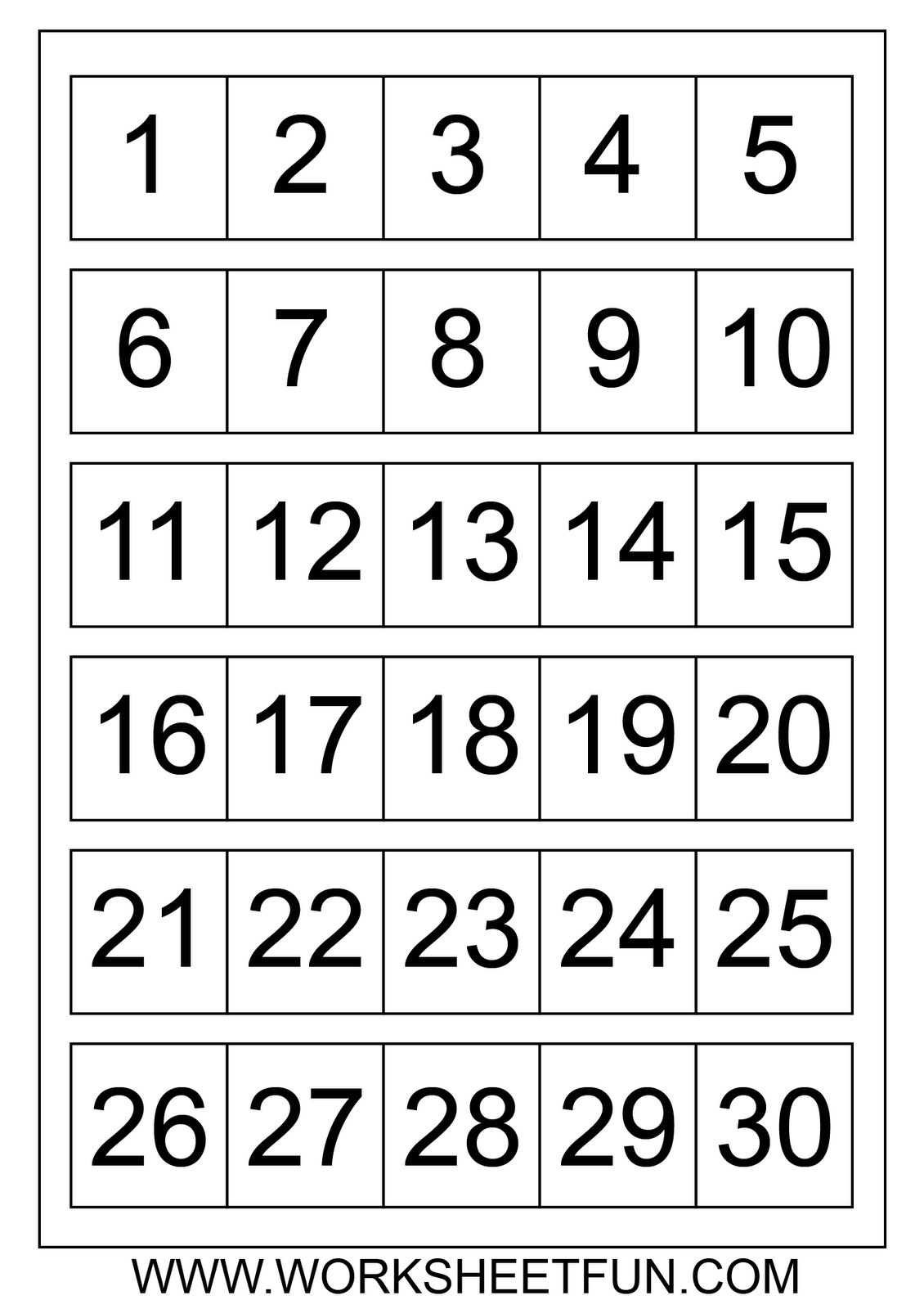 Printable Number Templates Free Printable Numbers 1-20 Free