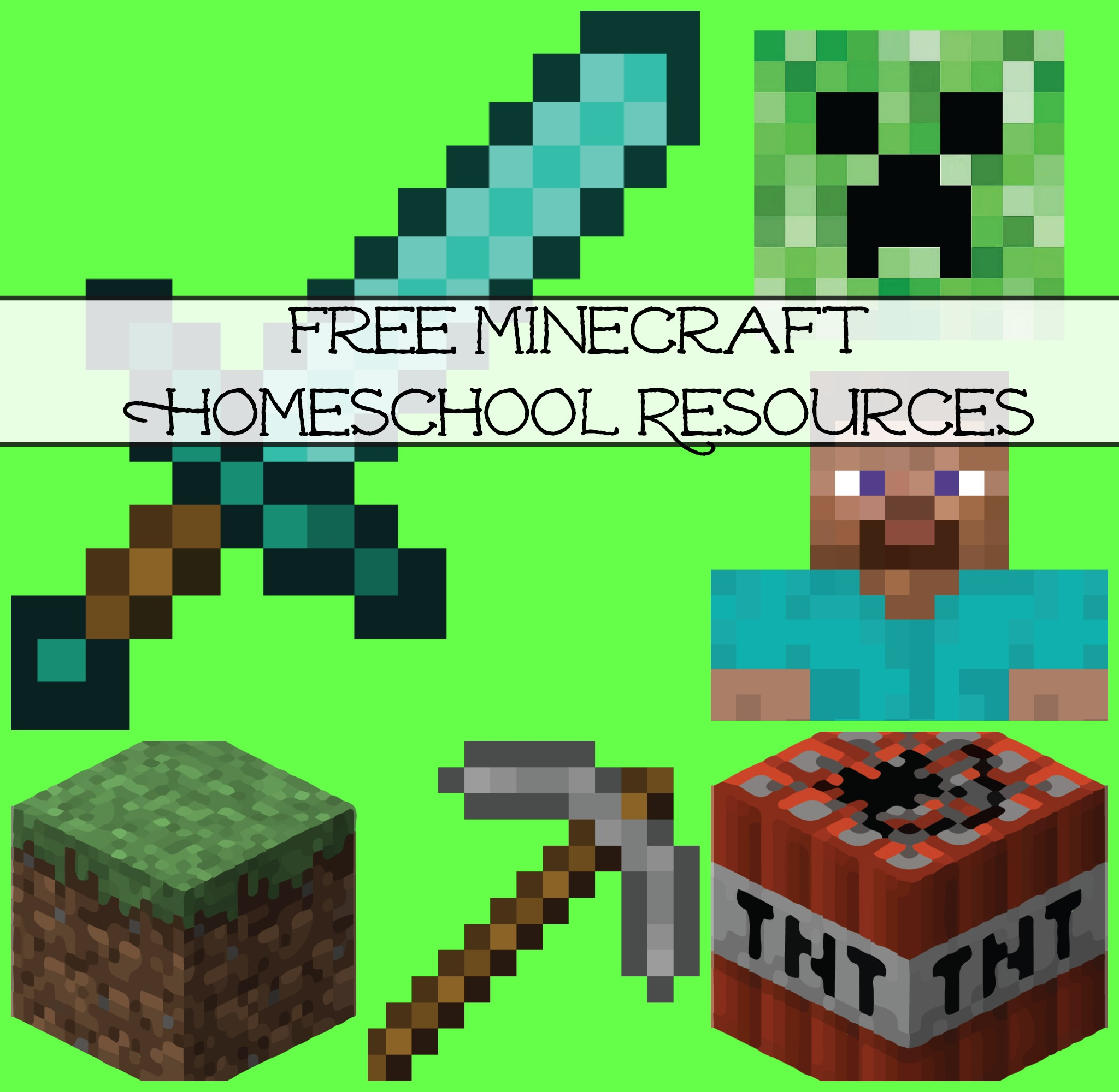 Free Minecraft Homeschool Resources: Printables, Crafts