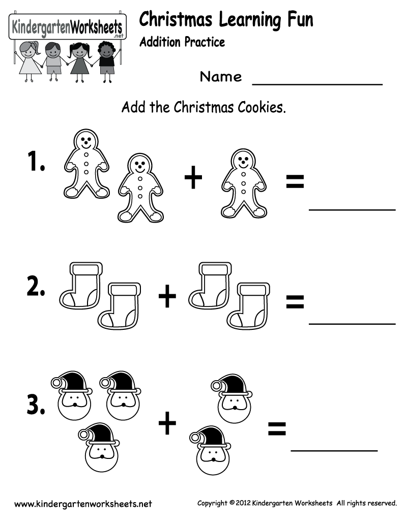 Christmas Themed Math Worksheets For Preschool Printable Multiplication Flash Cards